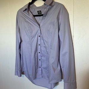 Express “The Essential” Collard Button Down Dress Shirt, Lavender